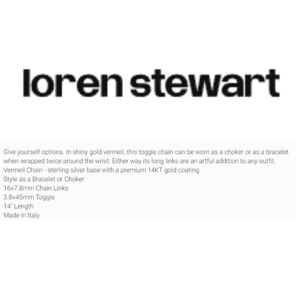 NWT Loren Stewert X Curateur Double Wrap Toggle Bracelet - Picture 3 of 6